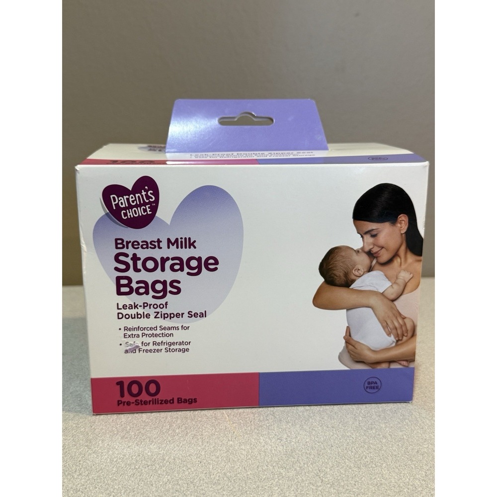 Parent's Choice 100 Count Pre-Sterilized Breast Milk Storage Bags‎